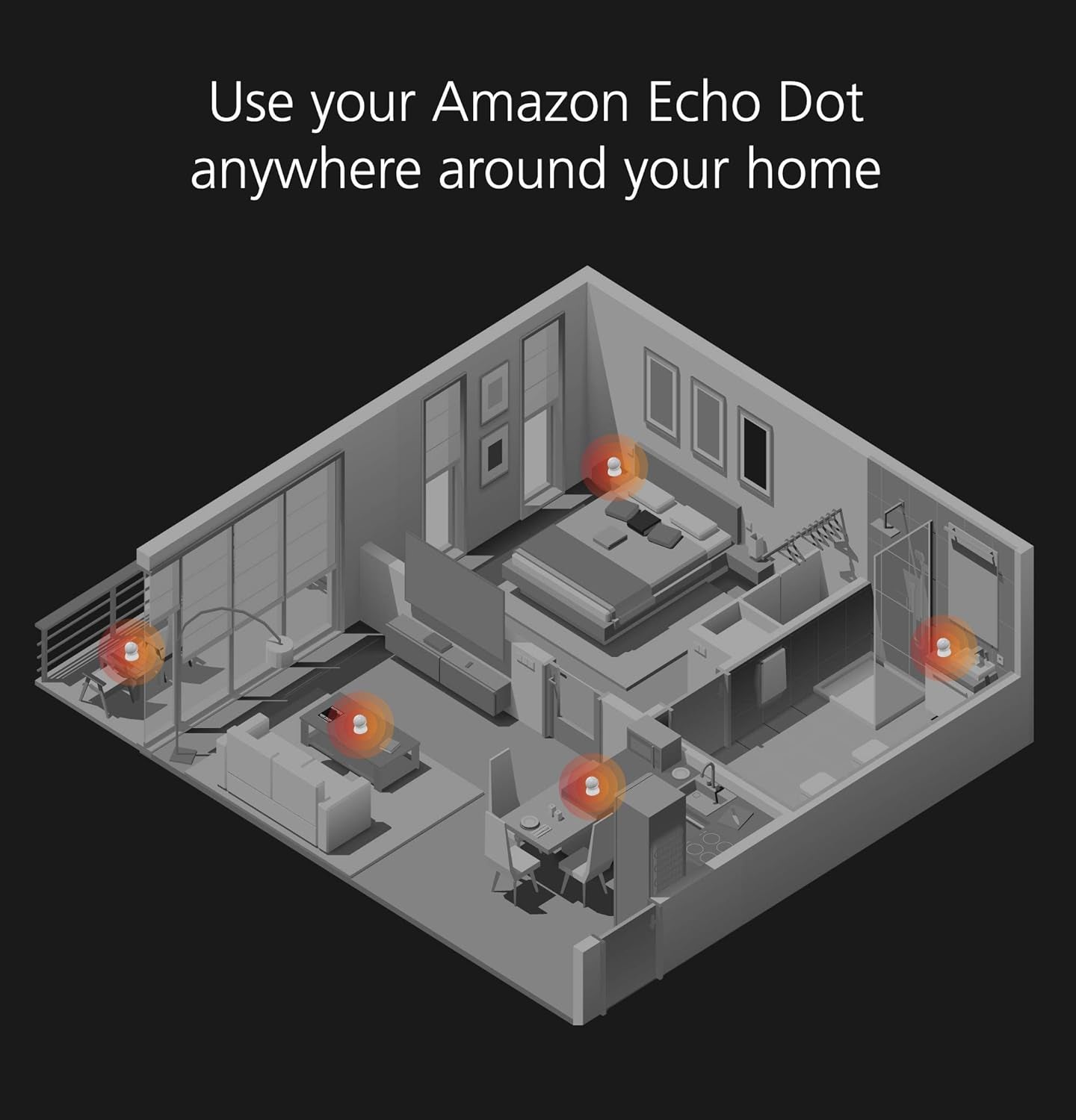 Made for Amazon Battery Base, in White for Echo Dot (4Th Generation) Not Compatible with Previous Generations of Echo or Echo Dot (1St Gen, 2Nd Gen, or 3Rd Gen).