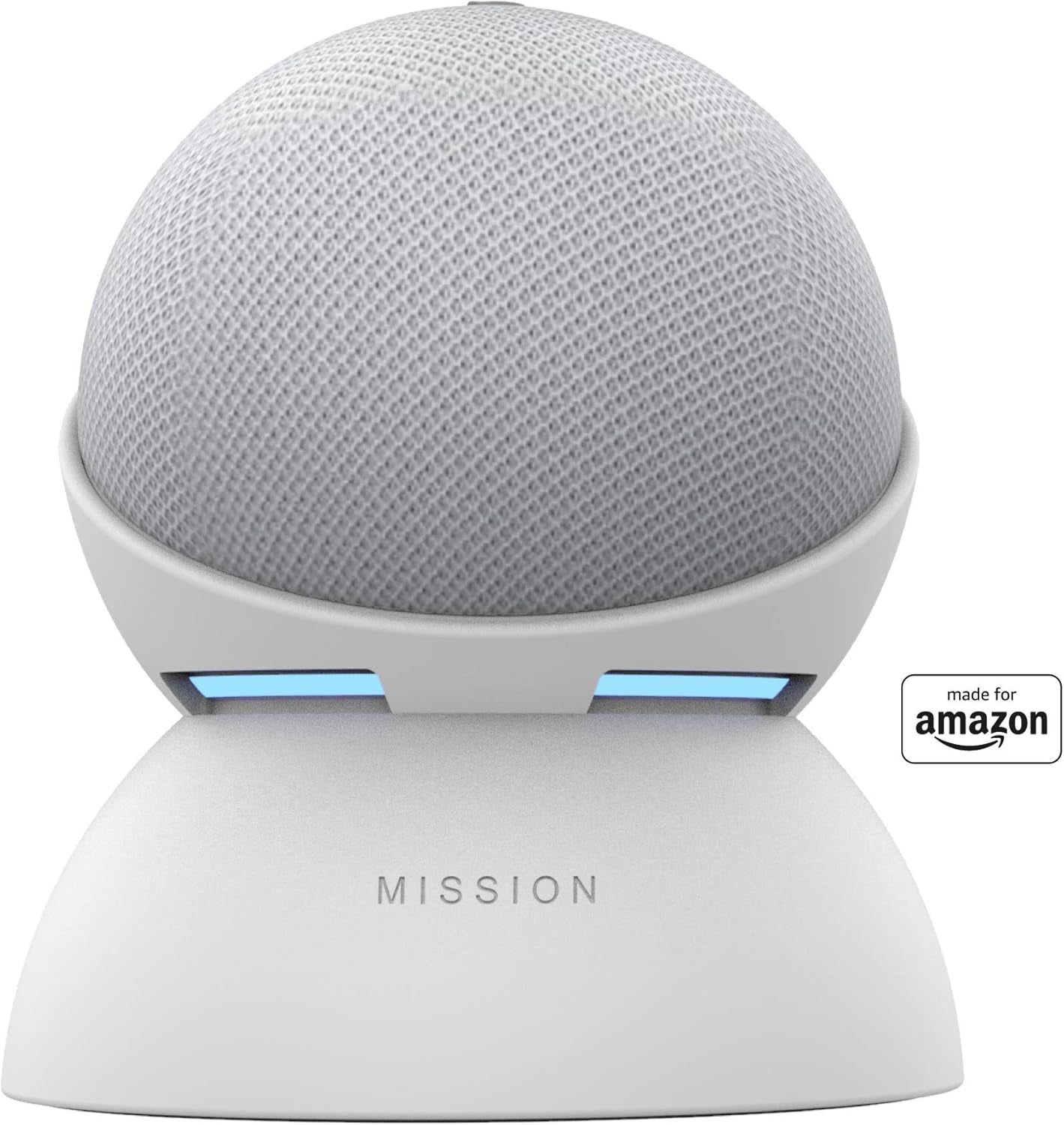 Made for Amazon Battery Base, in White for Echo Dot (4Th Generation) Not Compatible with Previous Generations of Echo or Echo Dot (1St Gen, 2Nd Gen, or 3Rd Gen).